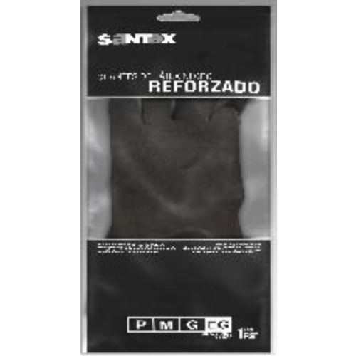 SANTEX GUANTE LATEX NEGRO IND.REFORZ.GRANDE GUANTES